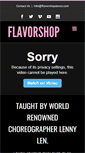 Mobile Screenshot of flavorshopdance.com