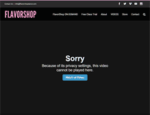 Tablet Screenshot of flavorshopdance.com